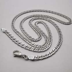 Vintage Beautiful  Jewelry Chain, 925 Sterling Silver, Signed  13.90g