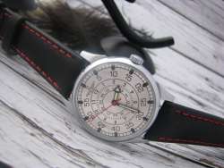 Vostok jewels Aviator vintage watch Caliber 2409 17  case is steel diameter .