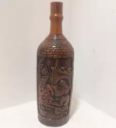 Vintage Pottery Red Clay Art Handmade Inspired Wine Bottle Design Antique 30 CM