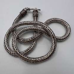 Vintage Sterling Silver 925 Women's Men's Jewelry Chain Necklace Marked 37.6 gr