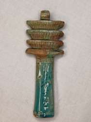 Osiris column made in Egypt with hieroglyphic inscriptions of Hammerstone
