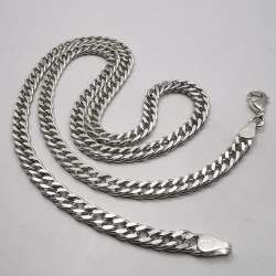Vintage Beautiful  Jewelry Chain, 925 Sterling Silver, Signed  22.84g