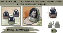 NEW Bag Outdoor Travel Backpack for Cats Small Dogs Breathable Cat Carrying Bag