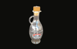 Vintage Olive Oil Bottle Glass Monini Traditional Collectibles USA Wood Stopper