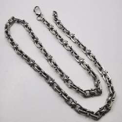 Vintage Beautiful  Jewelry Chain, 925 Sterling Silver, Signed  25.99g