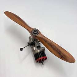 Vintage McCoy 35 Red Head Model Airplane Radio Control Engine Propeller Retro