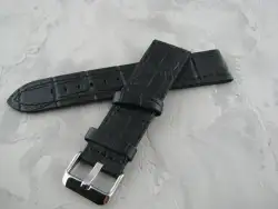 Watchband Bracelet for watches. Strap. Bracelet. New, leather. Blue. Width 22mm.