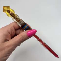 1980's Cute Vintage Handmade Soviet Ballpoint Pen Plexiglass Prison Art USSR