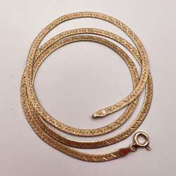 Vintage Gilt Sterling Silver 925 Men's Women's Chain Necklace Marked 5.6 gr
