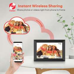 Frameo 10.1 Inch WiFi Digital Picture Frame, 1280x800 HD IPS Touch Screen Photo