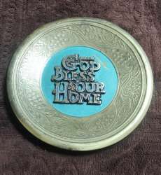 Antique Brass Wall Decor – 6” Engraved 