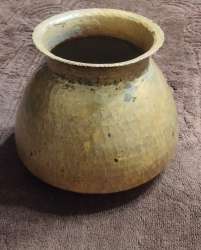 Mughal Kalash Bowl Handmade from Original Antique Brass (1700s)