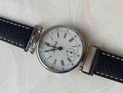 Molnija 1980s, Vintage soviet mechanical watch men, leather strap