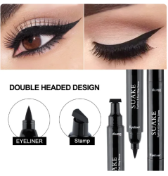 Liquid Eyeliner Pencil for Women, 2 in 1, Stamp