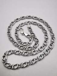 Vintage Beautiful  Jewelry Chain, 925 Sterling Silver, Signed  17.84g