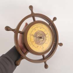Vintage Massive Barometer Plastic Wall For Ship Hanging Ussr Collectibles Marked