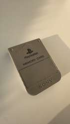 PS1 Grey Vintage MEMORY CARD SCPH-1020 Playstation Sony Official Made in Japan