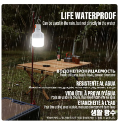 Outdoor USB Rechargeable LED Lamp Bulbs High Brightness Emergency Light