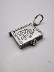 Vintage Pendant 925 Sterling Silver Jewelry,The Driver's Prayer  5,27g