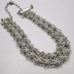Vintage Beautiful Bracelet Jewelry,925 Sterling Silver,Handmade  16,39g