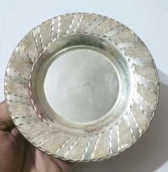 Vintage Luxury Silver Plated Plate 925 Silver | Antique Artwork for Decoration