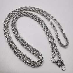 Vintage Beautiful  Jewelry Chain, 925 Sterling Silver, Signed  16.38g