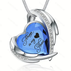 Cremation Urn Necklace for Ashes Urn Jewelry,Forever in My Heart Stainless Steel