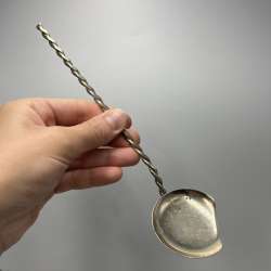 Vintage Rare Spoon Sauce Of Silver Plated Serving Tools Ussr 1980s Collectibles