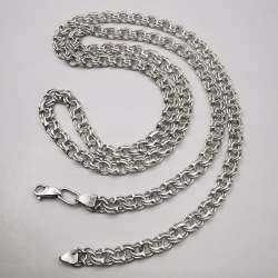 Vintage Beautiful  Jewelry Chain, 925 Sterling Silver, Signed  38.36g