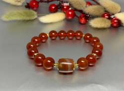 Author's Work New Women's Bracelet, Natural Stone, Carnelian, Jewelry