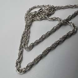 Vintage Necklace Chain Sterling Silver Unique Jewelry Women's Beautiful 15.45 gr