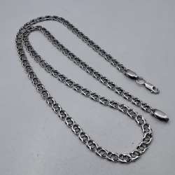 Vintage Beautiful  Jewelry Chain, 925 Sterling Silver, Signed  11.07g