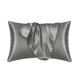 Solid Mulberry Silk Pillow Case Hair Skin Protect Pillowcase Luxury Sleeping.