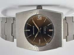 nos SANDOZ automatic date swiss vtg nice dial extremely rare steel men's watch