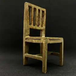 vintage doll Chair Iron heavy Miniature collectibles Handmade Home Decor 782 gr