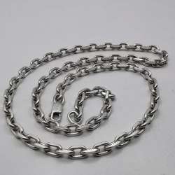 Vintage Beautiful  Jewelry Chain, 925 Sterling Silver, Signed  28,17g
