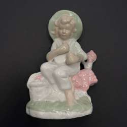 Vintage German Porcelain Figurine Boy 6