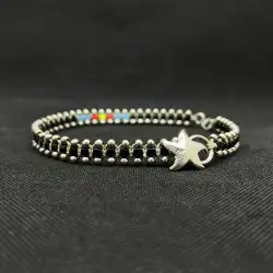Vintage Collar For Women's Star Unique Necklace 925 Sterling Silver Israel 22 Gr