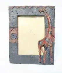 Vintage Photo Frame Style giraffe figurine Ornate Decorative Picture Resin Cute
