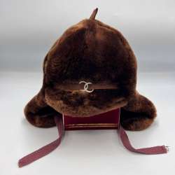 1990 Vintage USSR Winter Warm Trapper Earflap Faux Fur Childrens Boys Hat w/ Tag