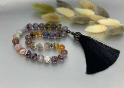 Author's Work,New,Islamic Prayer 33 Beads,Natural Stone Botswan,Jewelry