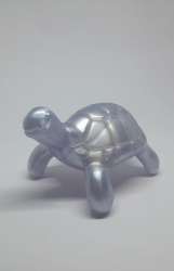 Vintage Small Turtle Figurine Purple Glass Handmade Ornament Decor Gift Animal