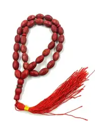 Red Turquoise Rosary 33 Large Beads Tasbih Prayer Tasbih Islamic Misbaha 16 mm