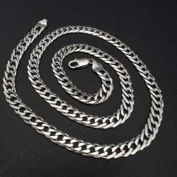 Large Vintage Sterling Silver 925 Men's Jewelry Chain Necklace Fashion 36.7 gr