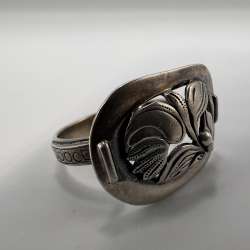 Vintage Beautiful USSR Unique Ring Sterling Silver 925 Jewelry Women's Size 7 US