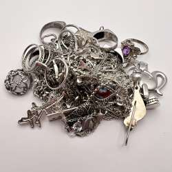 Lot Of 5 Sterling Silver 925 Jewelry For Esellsacademy Students NOT Scrap