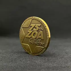 Vintage 75th ZOA commemorative coins israel Bronze Souvenir  Limited Edition