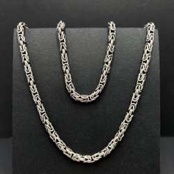 Large Vintage Sterling Silver 925 Men's Jewelry Chain Necklace Fashion 51 gr