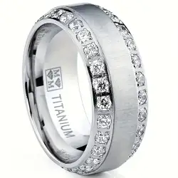 Vintage Ring Fashion Women's Beautiful Jewelry Stainless Steel shiny new