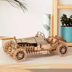 Puzzle Diy Wooden Classic Race Car Model Toy Children Adults Perfect Birthday